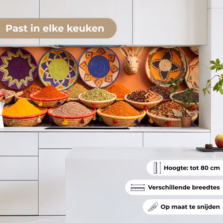 Keuken achterwand - Eten - Kleurrijk - Cultuur — 4