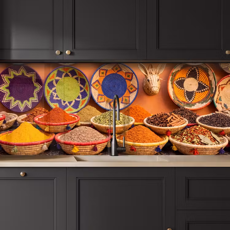 Keuken achterwand - Eten - Kleurrijk - Cultuur — 6