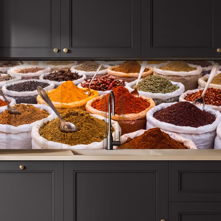 Keuken achterwand - Kruiden - Markt - Eten — 6