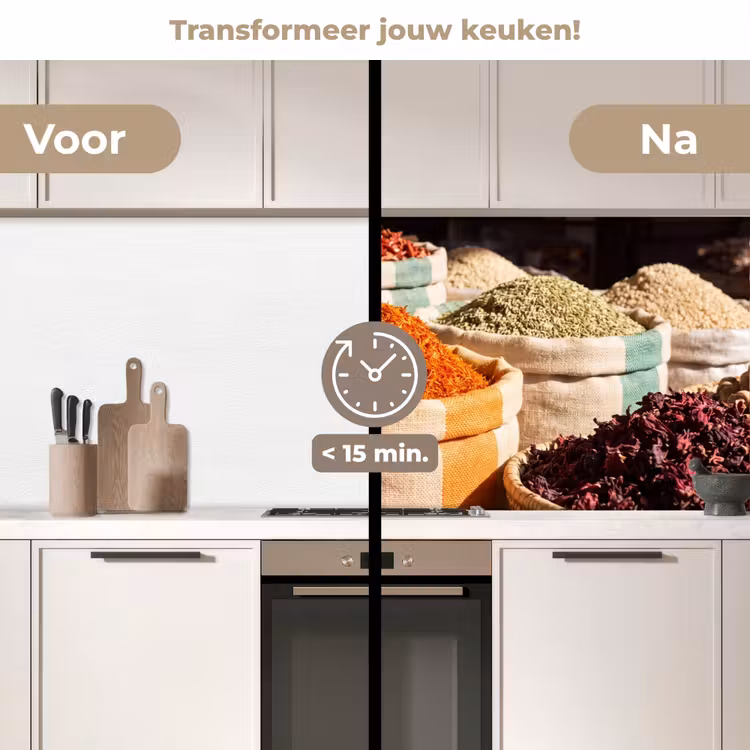Keuken achterwand - Kruiden - Markt - Kleurrijk — 2