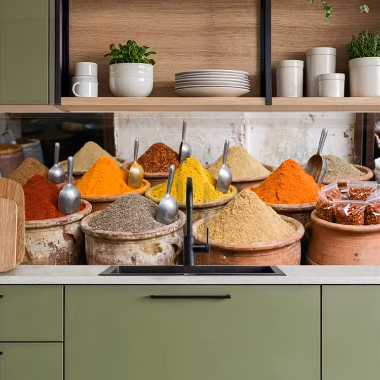 Keuken achterwand - Kruiden - Potten - Oosters — 5