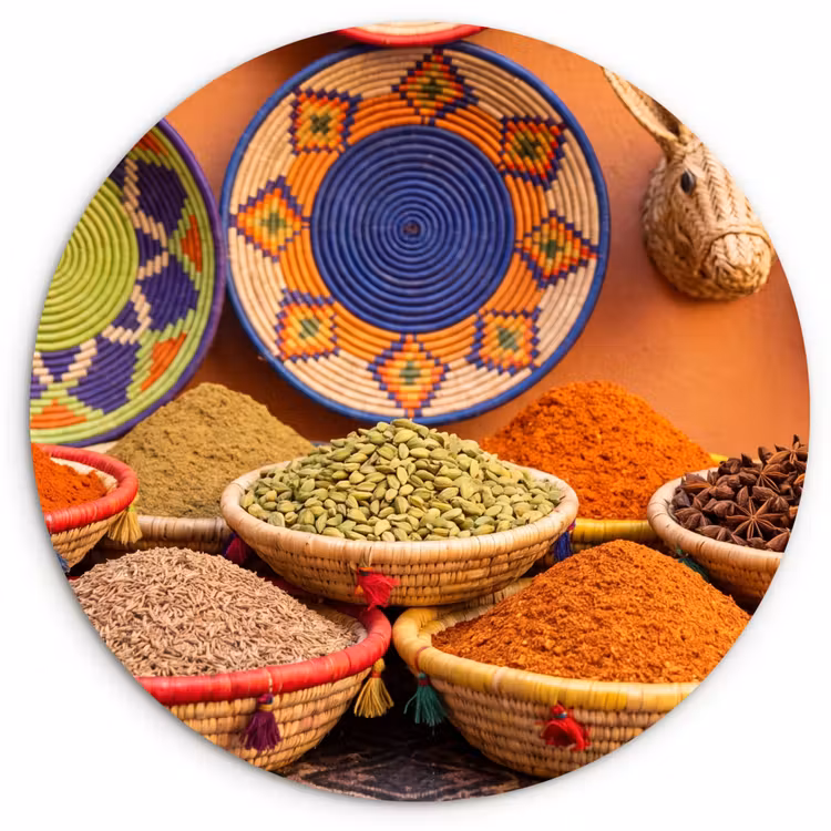 Muurcirkel - Eten - Kleurrijk - Cultuur — 1