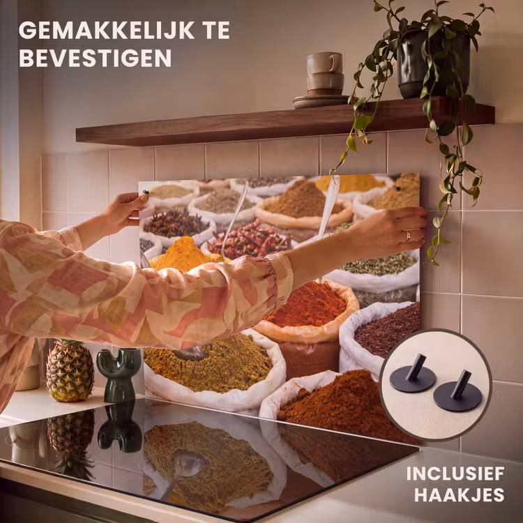 Inductie beschermer en spatscherm (2in1) - Kruiden - Markt - Eten — 7