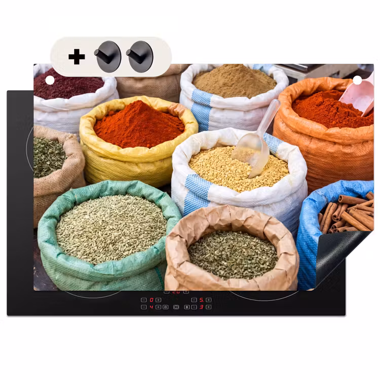 Inductie beschermer en spatscherm (2in1) - Kruiden - Zakken - Markt — 1