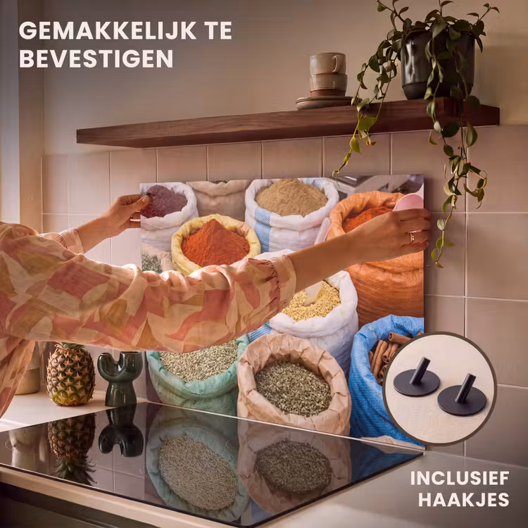 Inductie beschermer en spatscherm (2in1) - Kruiden - Zakken - Markt — 7