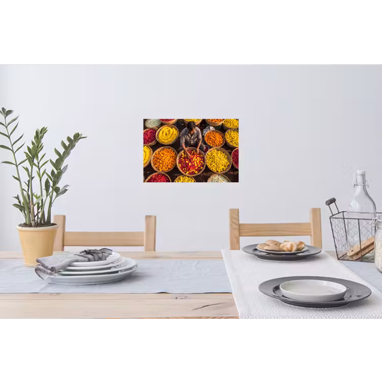 Muursticker - Bloemen - Markt - Kleurrijk — 3