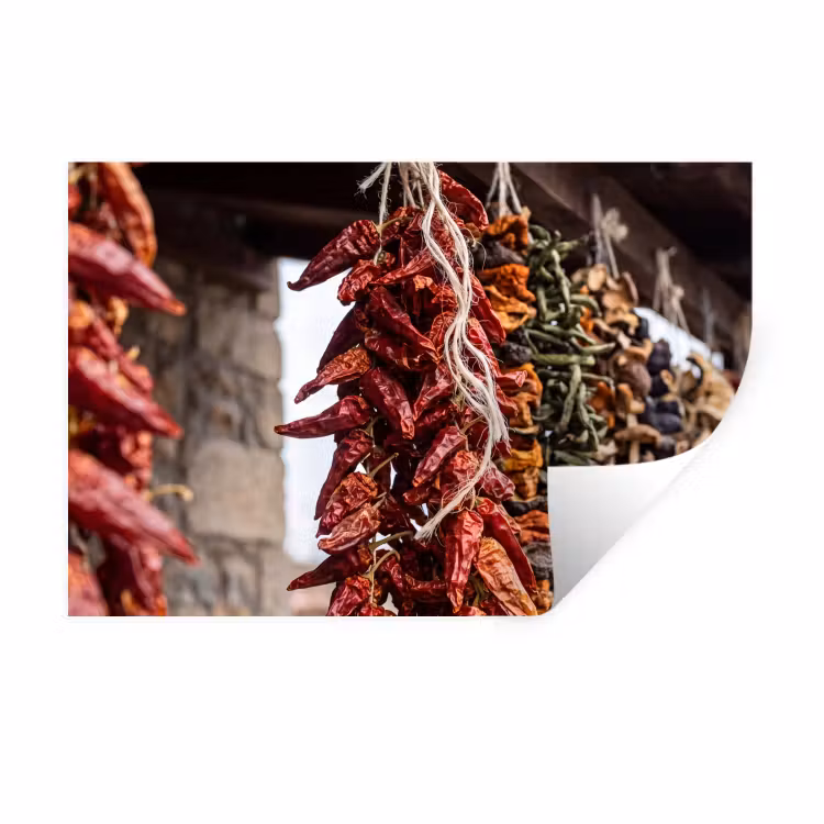 Muursticker - Rode pepers - Eten — 1