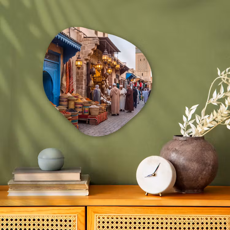 Organisch schilderij - Forex - Markt - Oosters - Kleurrijk — 2