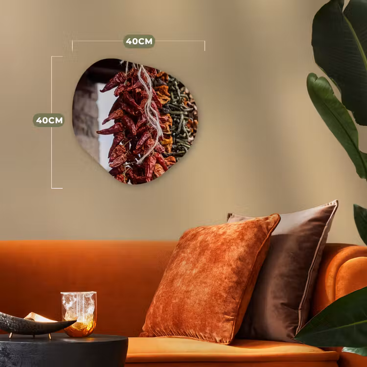 Organisch schilderij - Forex - Rode pepers - Eten — 4