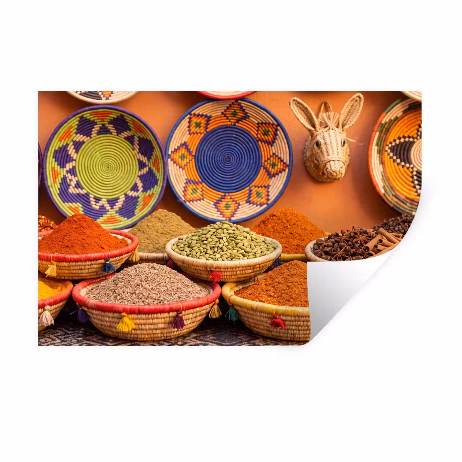 Muursticker - Eten - Kleurrijk - Cultuur — 1