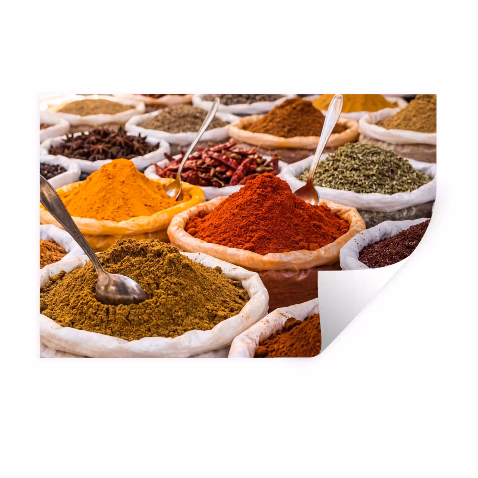 Muursticker - Kruiden - Markt - Eten — 1