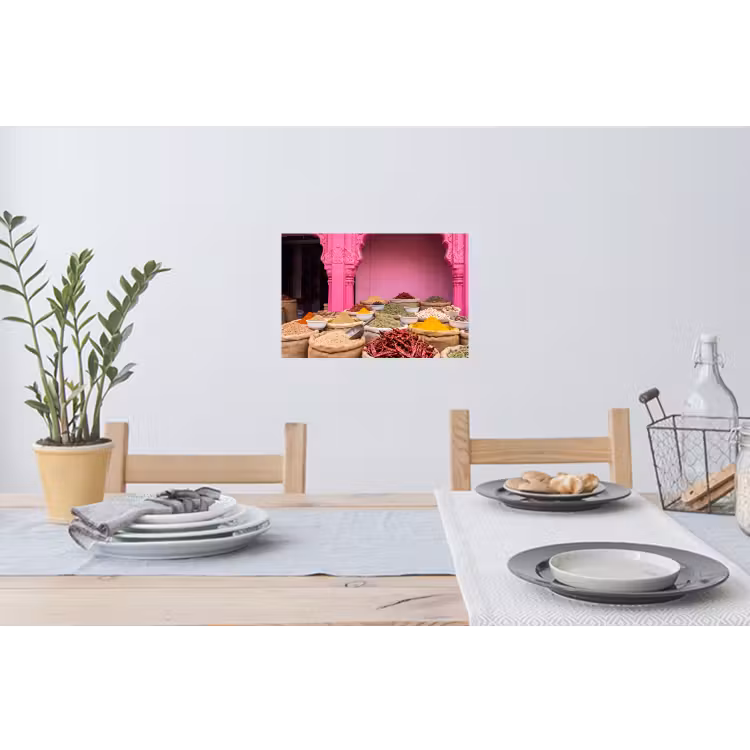 Muursticker - Kruiden - Markt - Roze — 3