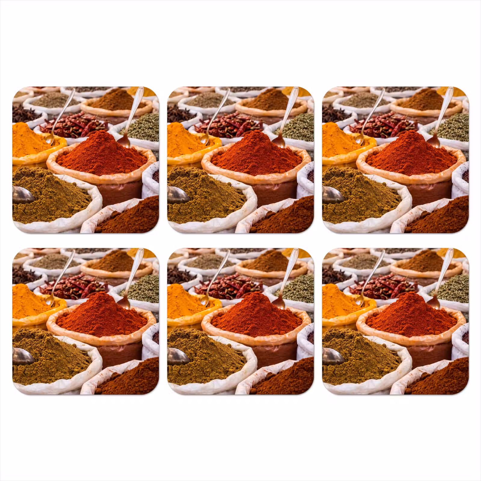 Onderzetter - Kruiden - Markt - Eten — 1