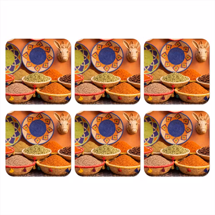 Onderzetter - Eten - Kleurrijk - Cultuur — 1