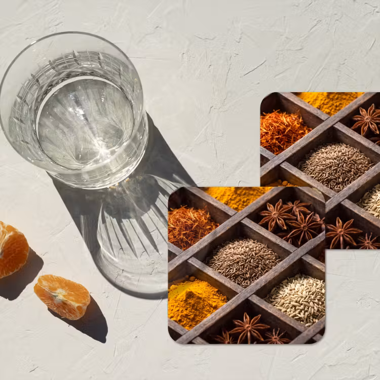 Onderzetter - Kruiden - Houten - Eten — 2