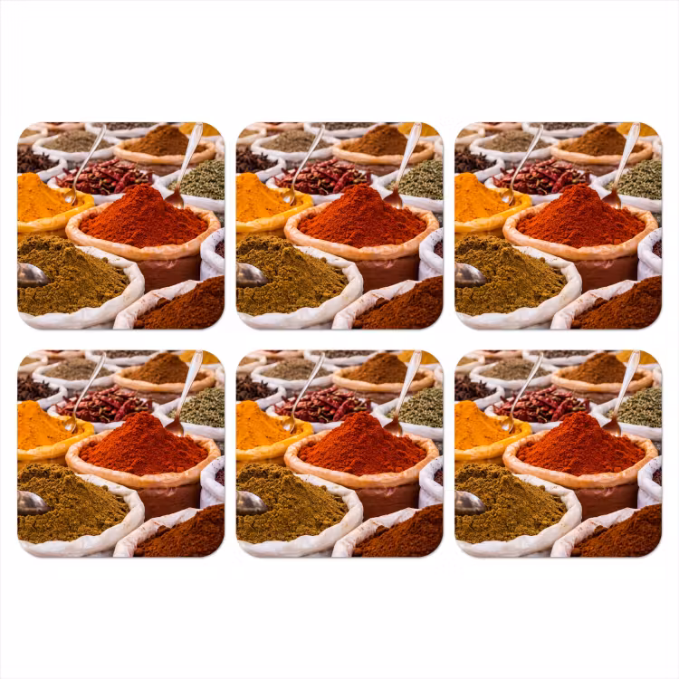 Onderzetter - Kruiden - Markt - Eten — 1