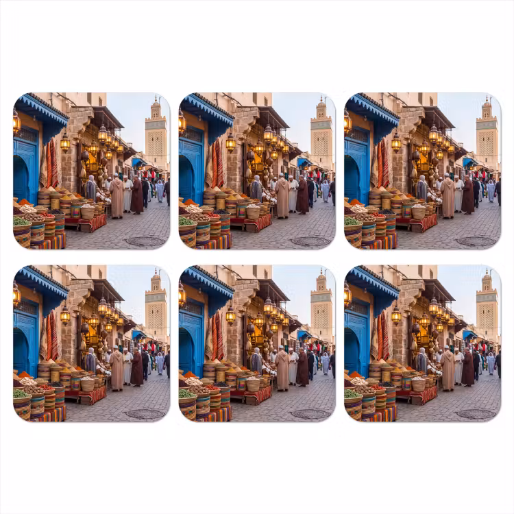 Onderzetter - Markt - Oosters - Kleurrijk — 1
