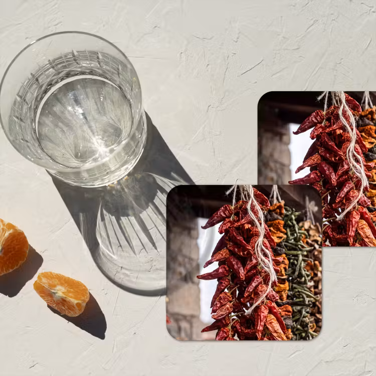 Onderzetter - Rode pepers - Eten — 2