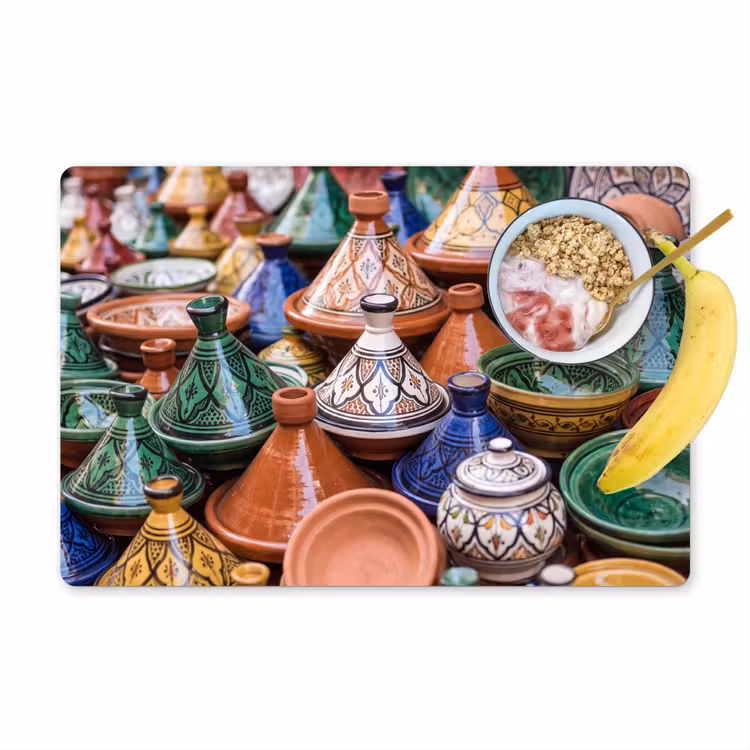 Placemat - 6 stuks - Aardewerk - Kleurrijk - Patroon — 1