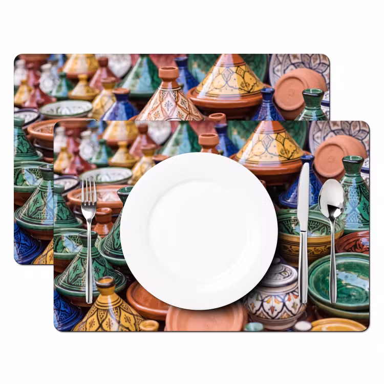 Placemat - 6 stuks - Aardewerk - Kleurrijk - Patroon — 2