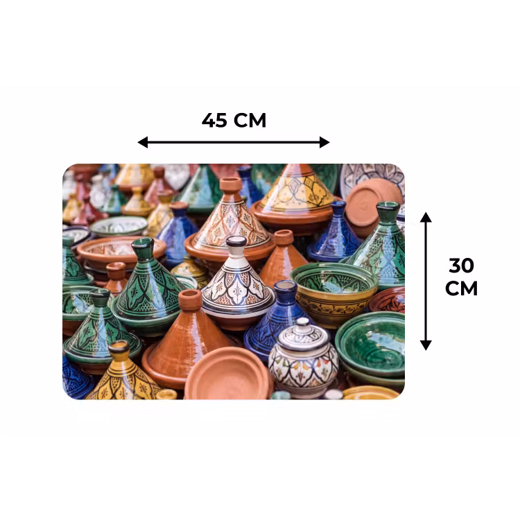 Placemat - 6 stuks - Aardewerk - Kleurrijk - Patroon — 3