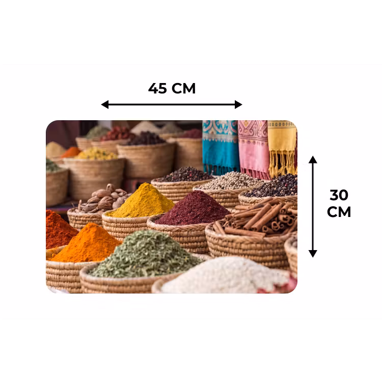 Placemat - 6 stuks - Kruiden - Manden - Oosters — 3