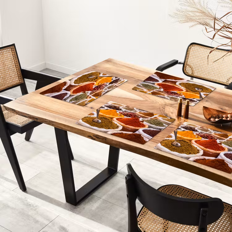 Placemat - 6 stuks - Kruiden - Markt - Eten — 5