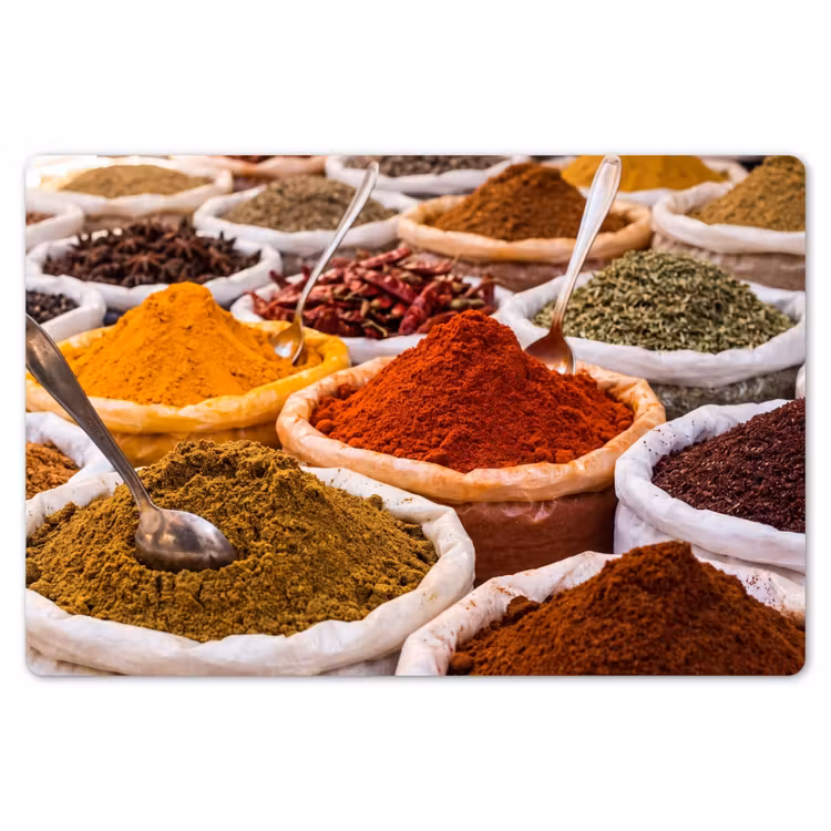 Placemat - 6 stuks - Kruiden - Markt - Eten — 7