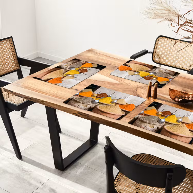Placemat - 6 stuks - Kruiden - Potten - Oosters — 5