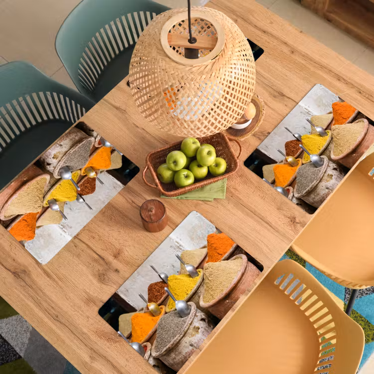 Placemat - 6 stuks - Kruiden - Potten - Oosters — 6