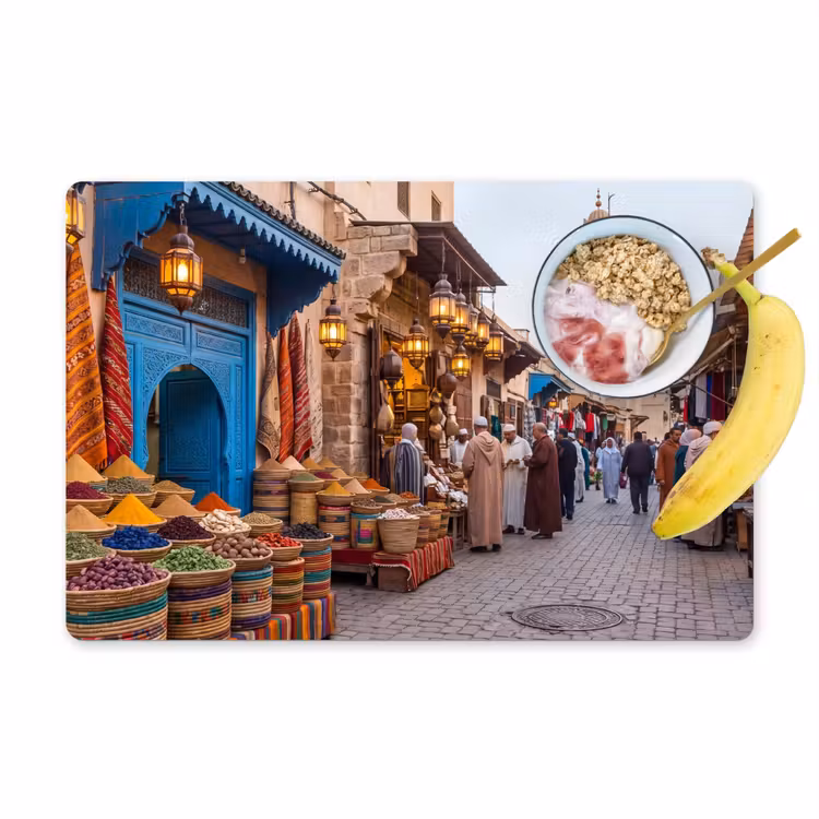 Placemat - 6 stuks - Markt - Oosters - Kleurrijk — 1
