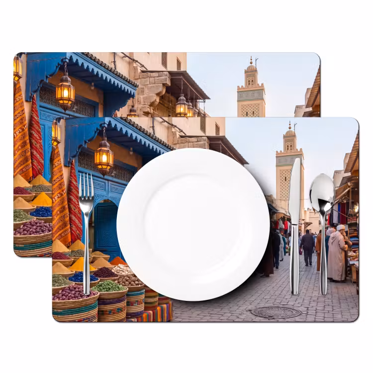 Placemat - 6 stuks - Markt - Oosters - Kleurrijk — 2