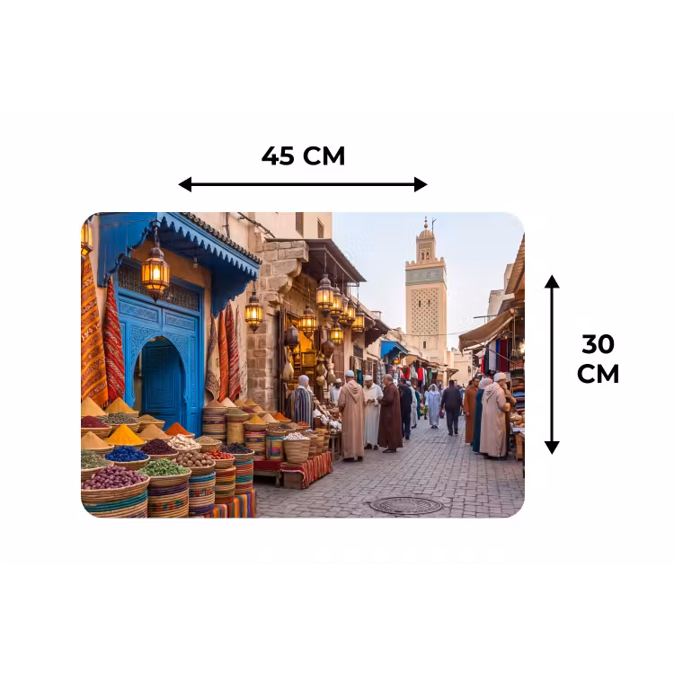 Placemat - 6 stuks - Markt - Oosters - Kleurrijk — 3