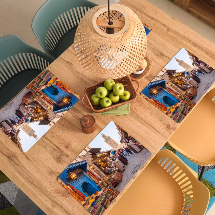 Placemat - 6 stuks - Markt - Oosters - Kleurrijk — 6