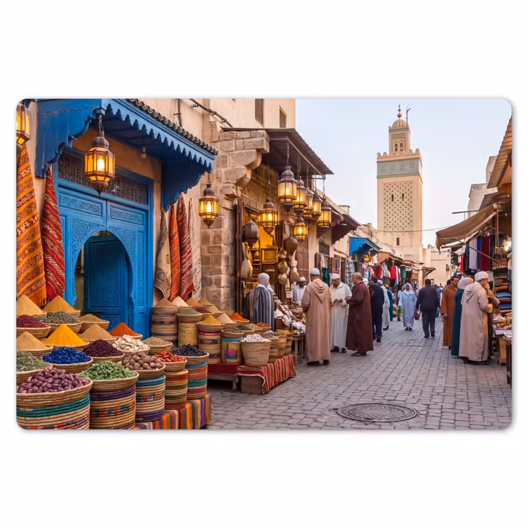 Placemat - 6 stuks - Markt - Oosters - Kleurrijk — 7
