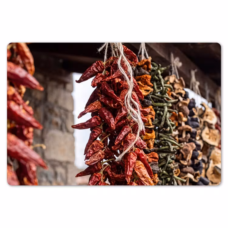Placemat - 6 stuks - Rode pepers - Eten — 7