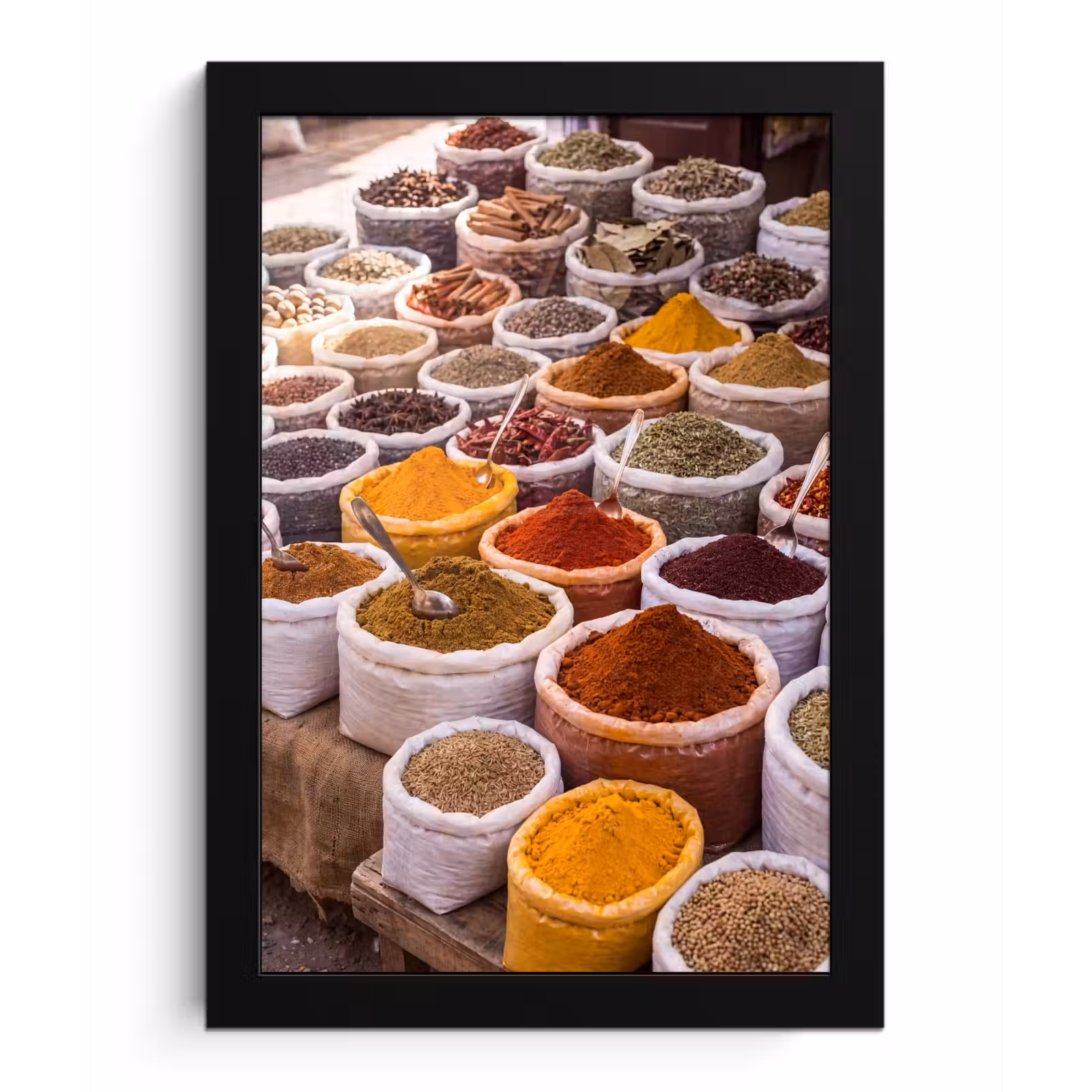Poster met lijst - Kruiden - Markt - Eten — 1