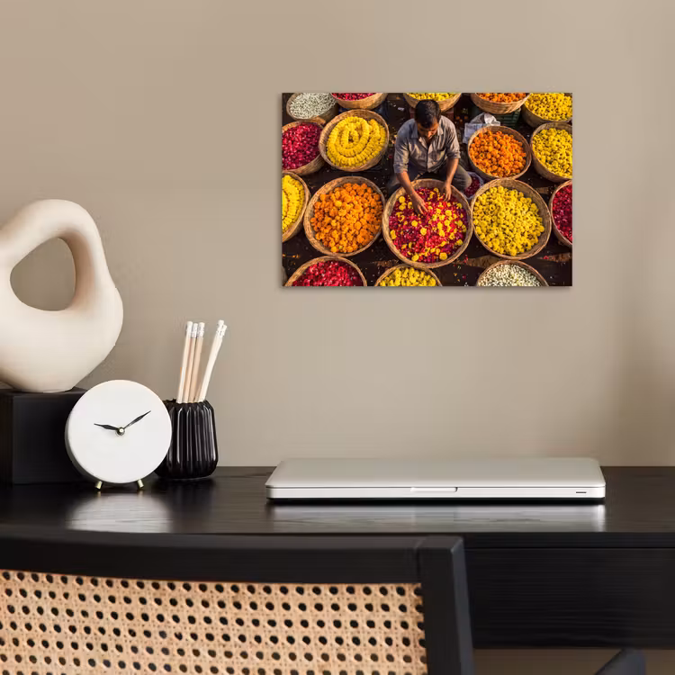 Poster - Bloemen - Markt - Kleurrijk — 2