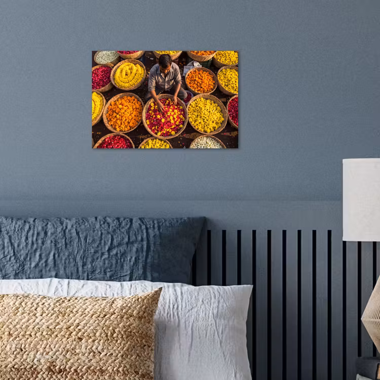 Poster - Bloemen - Markt - Kleurrijk — 3