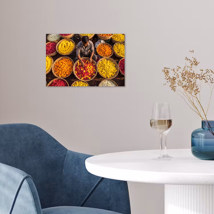Poster - Bloemen - Markt - Kleurrijk — 4