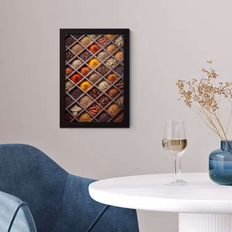 Poster met lijst - Kruiden - Houten - Eten — 4