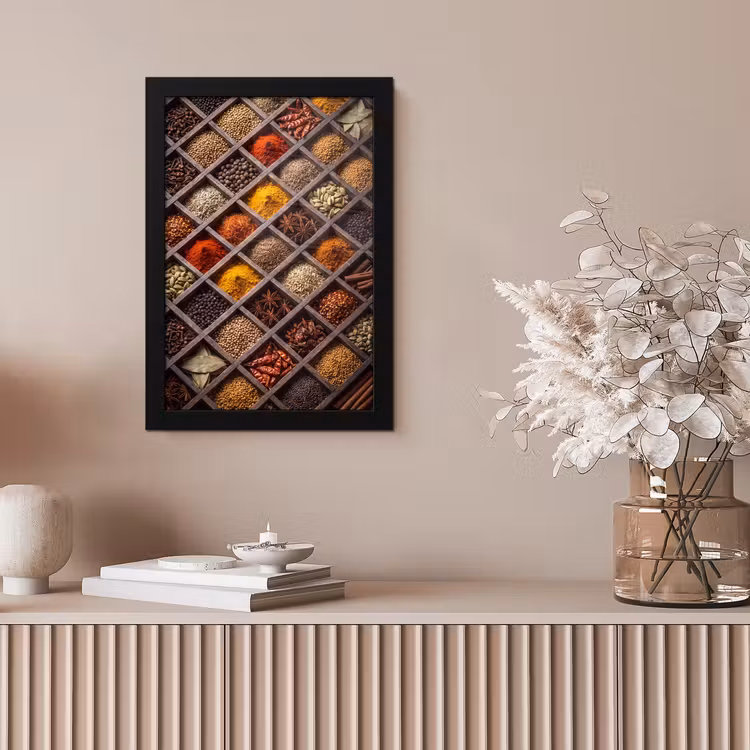 Poster met lijst - Kruiden - Houten - Eten — 5