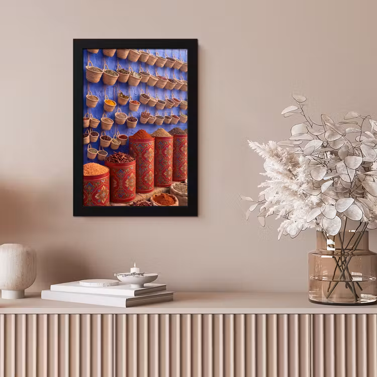 Poster met lijst - Kruiden - Manden - Markt — 5