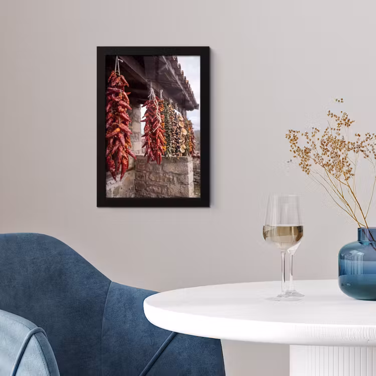 Poster met lijst - Rode pepers - Eten — 4