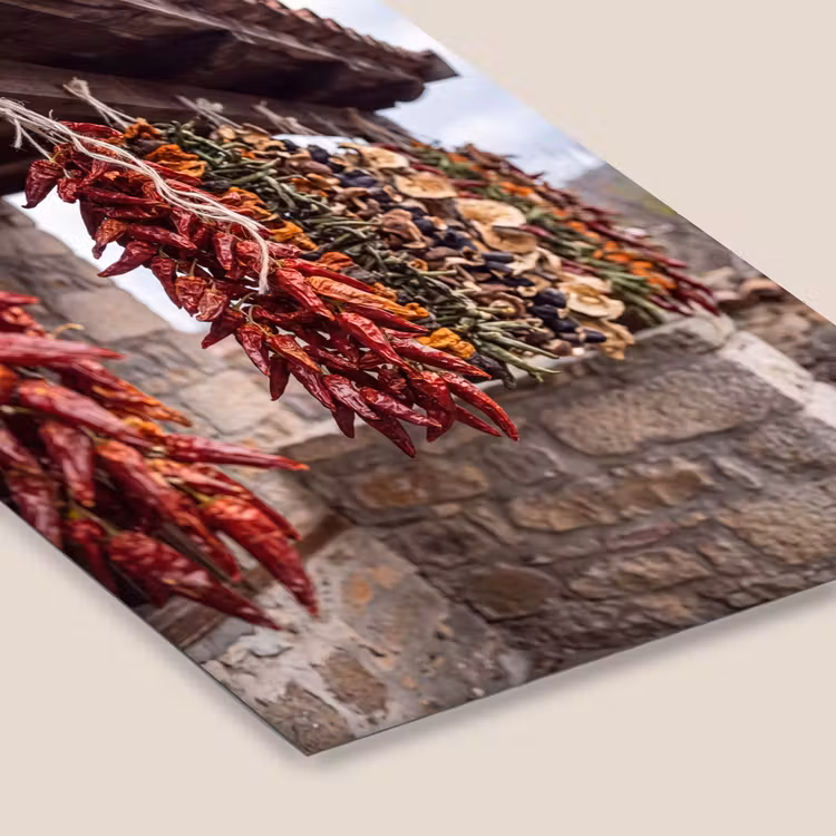 Poster met lijst - Rode pepers - Eten — 7