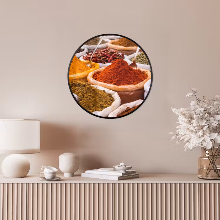 Ronde fotolijst - Kruiden - Markt - Eten — 5