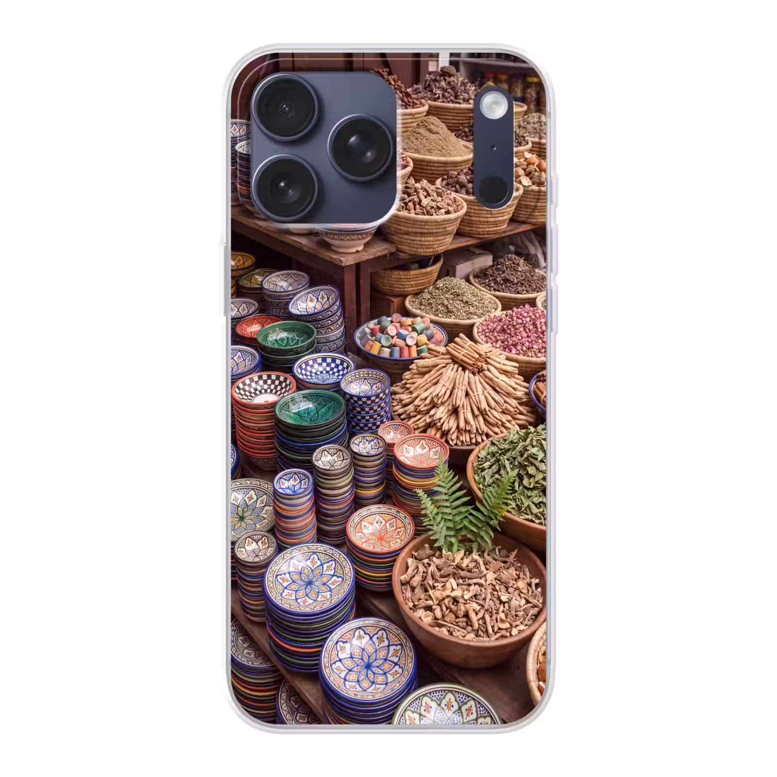 Telefoonhoesje Softcase - Aardewerk - Oosters - Kleurrijk — 1