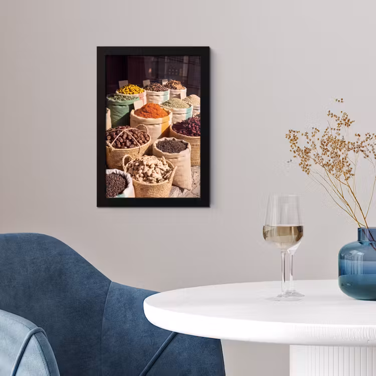 Poster met lijst - Kruiden - Markt - Kleurrijk — 4