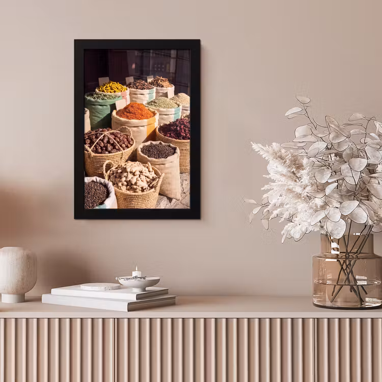 Poster met lijst - Kruiden - Markt - Kleurrijk — 5