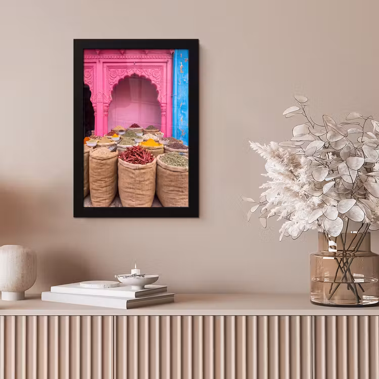 Poster met lijst - Kruiden - Markt - Roze — 5